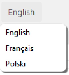 Language menu